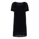 Vestido Furos Bola Preto