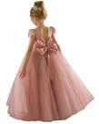 Vestido GETCUTE Dusty Rose Sequin Flower Girl Tule 06 anos
