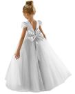 Vestido GETCUTE White Sequin Flower Girl Tulle Wedding 06