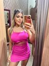 Vestido Gladys Canelado Rosa Pink