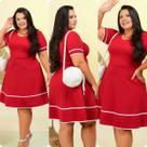 Vestido Godê Midi Social Prinçesa Moda Evangélica Barato