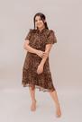 Vestido godê tule onça