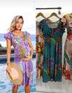 Vestido Gravida/Gestante Estampado com botões para Amamentar
