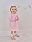 Vestido Groovy Margaridas Rosa Abrange Vestido Groovy Margaridas Rosa Abrange