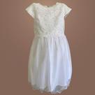 Vestido Guipir Infantil Dull Ideal para Casamentos, Batizados e Eventos