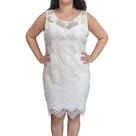 Vestido Guipir OFF White Curto Plus Size