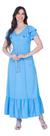 Vestido Hapuk Glaucia Gola Canoa Botões Manga Curta 61810