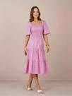 Vestido heloa tricoline pink tata martello