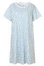 Vestido hospitalar AVIIER 100% algodão para mulheres Blue Flower 3XL