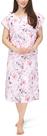 Vestido hospitalar NY Threads feminino macio e elegante branco rosa