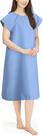Vestido hospitalar NY Threads para mulher, macio e elegante, azul celeste