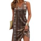 Vestido HOTYD Boho Mini vestido de verão floral com decote em V para mulheres
