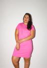 Vestido Imperiale com Capuz em Moletinho Rosa Vestido Imperiale com Capuz em Moletinho Rosa