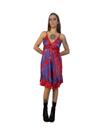 Vestido indiano cetim midi novo roxo e vermelho tamanho m ao xgg tamanho unico