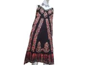 Vestido Indiano Curto Bordado Estonado Black BOHO. Vestido Indiano Curto Bordado Estonado Black BOHO.