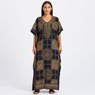Vestido Indiano Kaftan Estampa Vestido Indiano Kaftan Estampa