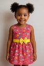 Vestido infantil 100 algodão para até 2 anos. Fofo e colorido perfeito para deixar sua pequena ainda mais charmosa Vestido infantil 100 algodão para até 2 anos. Fofo e colorido perfeito para deixar sua pequena ainda mais charmosa