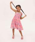 Vestido Infantil Alças Finas Borboletas Tassel Marisa -55030