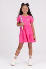 Vestido Infantil Aplique Termocolante Rosa