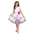 Vestido Infantil As Princesas Disney Branco