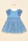 Vestido Infantil Azul Petit Cherie Festa