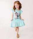 Vestido Infantil Babado Manga Curta Stitch Disney Tam -19077