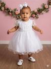 Vestido Infantil Bebe Branco para Batizado Ana Sofia - Elegância e Conforto