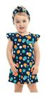 Vestido Infantil Bebe Menina Bolinha Malha Penteada Rn -3ano