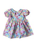 Vestido Infantil Bebê Menina Manga Princesa Luxo Vestido Infantil Bebê Menina Manga Princesa Luxo