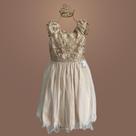 Vestido Infantil Bordado Ariela - Modelo Festa com Bordado e Tule Vestido Infantil Bordado Ariela - Modelo Festa com Bordado e Tule
