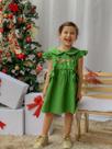Vestido Infantil Bordado Suny Verde