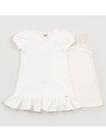 Vestido Infantil Branco Com Forro Beabá