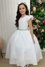 Vestido Infantil Branco para Formatura Longo Dama de Honra Luxo para Festas Vestido Infantil Branco para Formatura Longo Dama de Honra Luxo para Festas