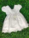 Vestido Infantil Branco Tule c/ Perolas Tam- M