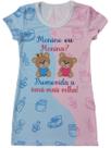 Vestido Infantil Chá Revelação Ursinhos