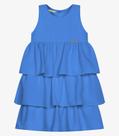 Vestido Infantil Chiffon Babados Trick Nick Azul