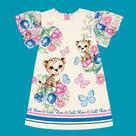 Vestido Infantil Cinti em Neopreme e Crepe Estampa Oncinhas Tamanho:2Cor:Igual da foto Vestido Infantil Cinti em Neopreme e Crepe Estampa Oncinhas Tamanho:2Cor:Igual da foto