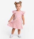 Vestido Infantil Com Manga Godê Select Rosa