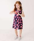Vestido Infantil Corações Sem Manga Tam 4 a 10-24133