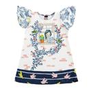 Vestido Infantil Cotton Plus Estampado Tecido Silk Com Elastano Sublimado