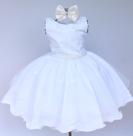 Vestido Infantil Daminha Casamento Batizado Formatura Comunhão e Tiara