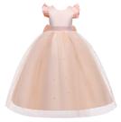 Vestido Infantil De Aia Daminha Casamento Festa Creme 'd42'