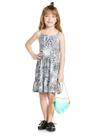 Vestido Infantil De Alcinhas Oncinha Em Algodão Nº 4 Ao 10