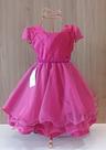 Vestido Infantil de Festa Aniversário Princesa Luxo Sofia Sophia Enrolados Lilás e Rosa