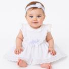 Vestido Infantil de Renda Larissa Bebê Menina Daminha Batismo Casamento