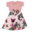Vestido Infantil De Renda Moda Kids Laço Nas Costas