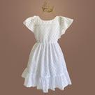 Vestido Infantil Devorê Dots - Delicado e Elegante para Festas e Eventos