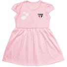 Vestido Infantil do São Paulo Canelado Oficial Torcidababy