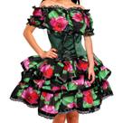 Vestido Infantil e Juvenil de Festa Junina Luxo Super Rodado Com Corselet e Babados Caipira 2 a 16 anos Vestido Infantil e Juvenil de Festa Junina Luxo Super Rodado Com Corselet e Babados Caipira 2 a 16 anos