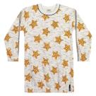 Vestido Infantil Elian Moletom Peluciado Estrelas Manga Longa Menina